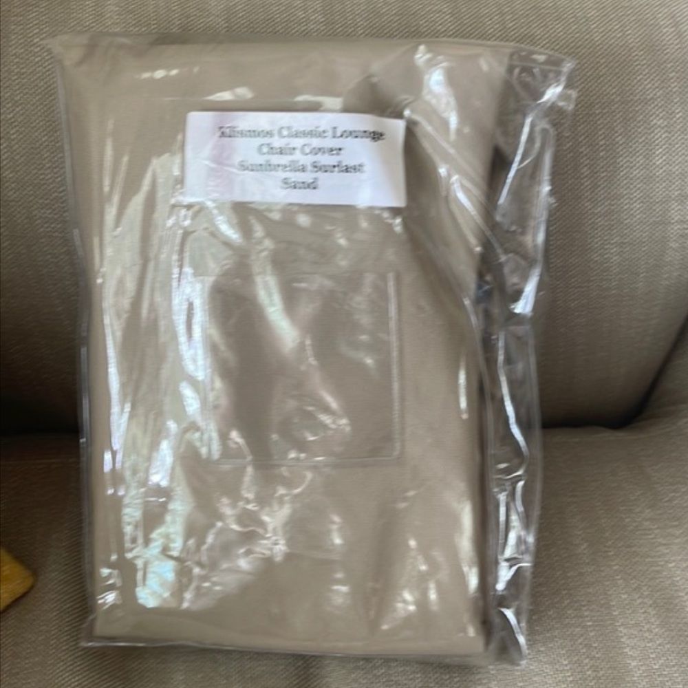 KLISMOS OUTDOOR FURNITURE COVER RESTORATION HARDWARE LOUNGE CHAIR color sand - Picture 2 of 7